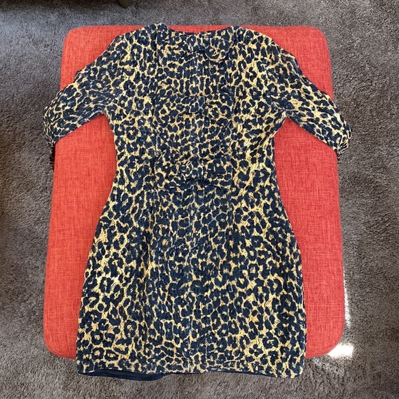 RODARTE x Target Leopard Print Black Lace Mini Dress Bows - Picture 6 of 15